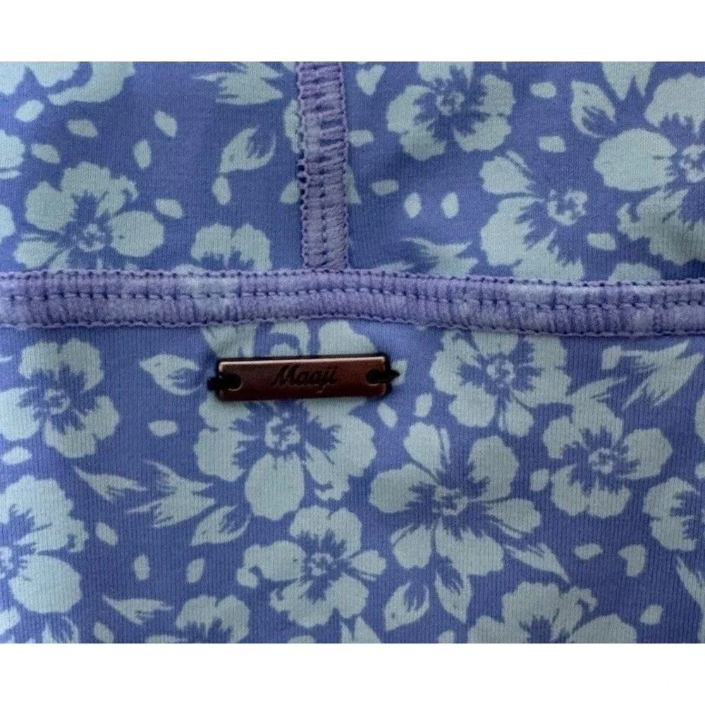 MAAJI BLUE PANSY TRITON SURF ONE PIECE Reversible Womens Swimwear Size XS